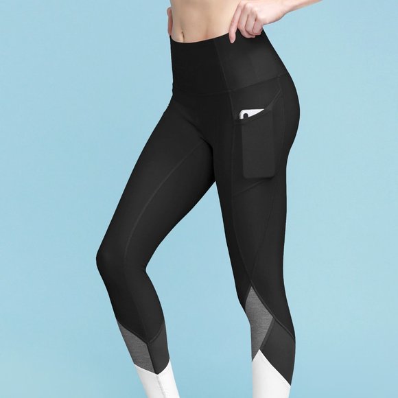 MBJ WB3007 Tummy Compression Colorblock Pants New - Picture 1 of 3